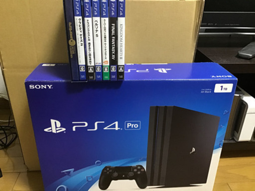 ps4pro 1TBとソフト6本セット