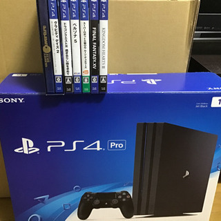 ps4pro 1TBとソフト6本セット