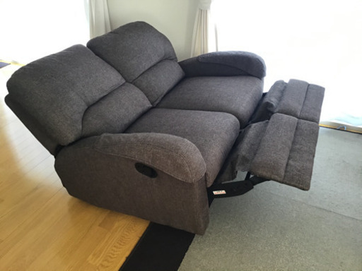 【美品】リクライニング ソファー 2人用 使用期間1年弱 発送 引取り歓迎