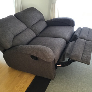 【美品】リクライニング ソファー 2人用 使用期間1年弱 発送 引取り歓迎