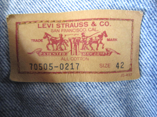 Levi's 3rd Type 70505 デニムジャケット 93年 アメリカ製 サイズ42 ジージャン Gジャン  ☆ PayPay