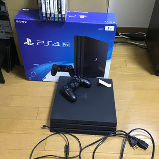 ps4pro 1TBとソフト6本セットの画像