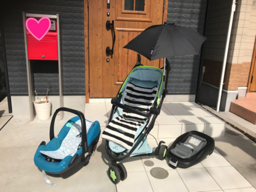 ベビーカー　クイニーザップエクストラ2 マキシコシ　ペブル　ファミリーフィックス