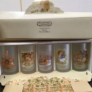 未使用品　80s レトロなコップSET Foxwoo Tabes...