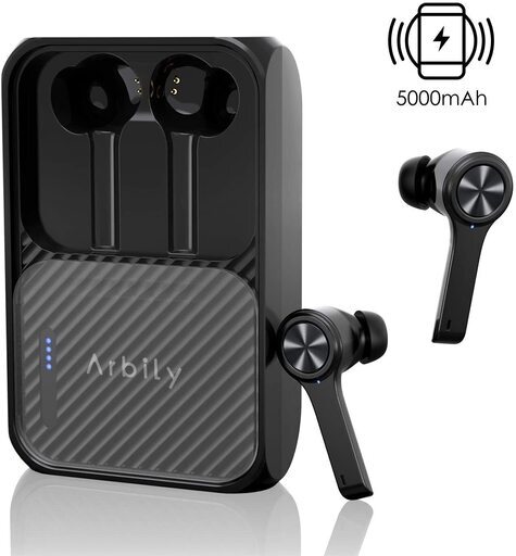 新品未使用　ワイヤレスイヤホン モバイルバッテリー兼用　ワイヤレス充電 防水