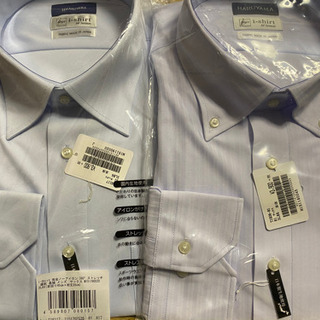 2着新品ノーアイロンワイシャツ　はるやまi-shirt新品　長袖　2枚