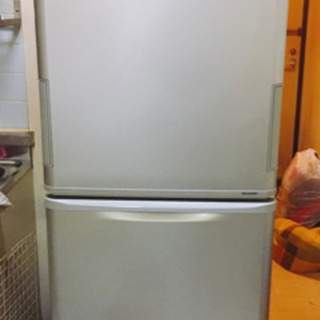 SHARP 両開き 350L 3ドア冷蔵庫 SJ-W351C-S