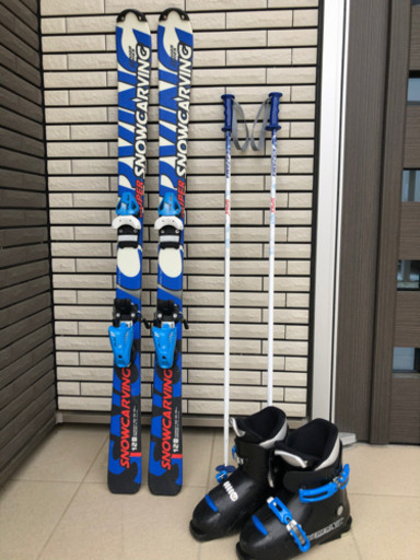 子供用スキー4点セット 男の子用 中古品