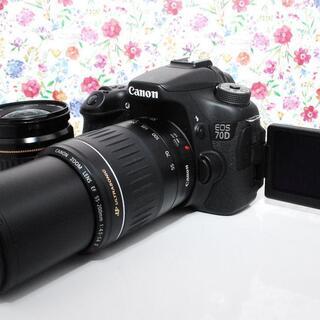 ☆全国発送対応☆交渉可☆◇超人気◇Canon 70D ダブルレンズ