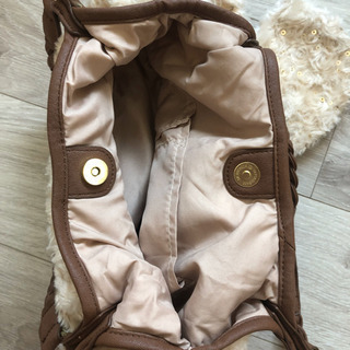 【未使用】ハンドバッグ トートバッグ ファーの画像