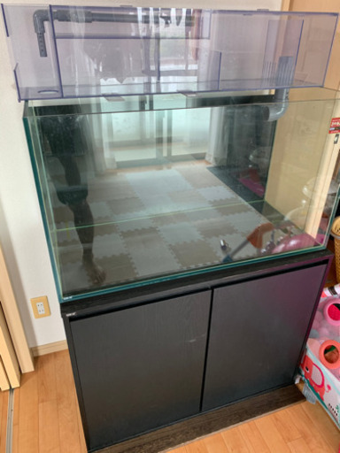 90cm ガラス水槽、水槽台セット