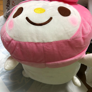 マイメロディ円筒型ぬいぐるみの画像