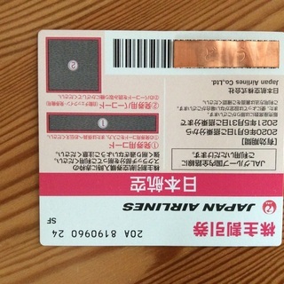 JAL 株主優待券