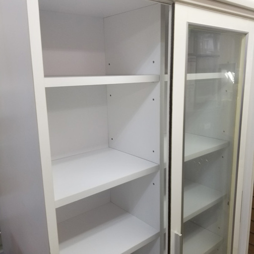 【自社配送は札幌市内限定】本棚 90FB ブロード　ホワイト系　収納家具 収納棚 コレクションボード 90.5×44.5×185