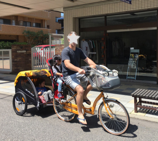 希少！！！美品！自転車用ベビーカー