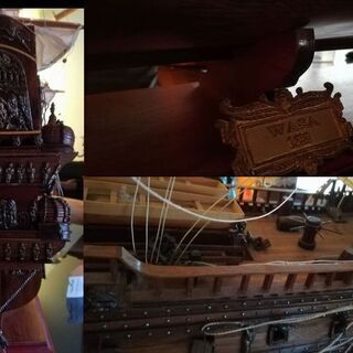 WASA1626年帆船木製模型 　の画像