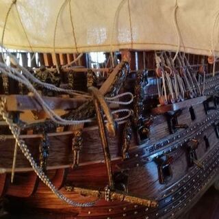 WASA1626年帆船木製模型 　の画像