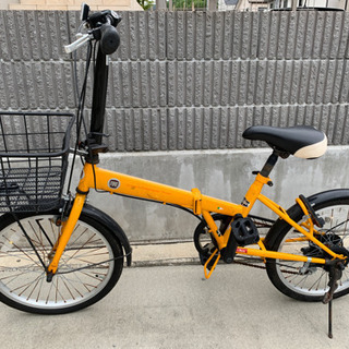 フィアット イエロー [折りたたみ自転車 20型 外装6段変速]