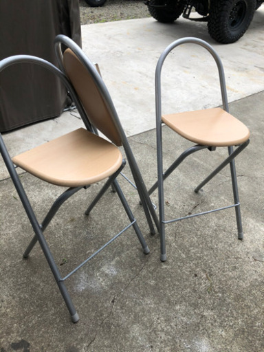 ■お取り引き中■カウンターチェア　3脚　折りたたみ椅子