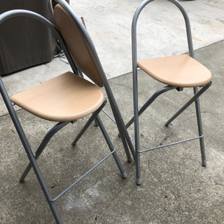 ■お取り引き中■カウンターチェア　3脚　折りたたみ椅子