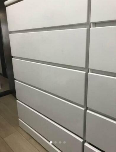 【お譲り先決定】5段チェスト  真っ白なオシャレたんす