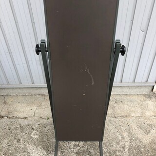 姿見 鏡 全身鏡 鉄枠 スタンドミラー キャスター付きの画像