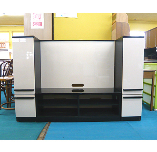 札幌 大容量【TVボード セパレート式】幅179cm バイカラー 2トーンカラー ニトリ ホワイト＆ブラック 壁面収納 テレビボード TV台 テレビ台 AVボード NITORI 本郷通店