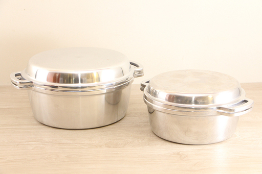 生活春秋 HALムスイ 無水鍋 24cm ・ 20cm　2個セット 広島アルミニウム工業 ダッヂオーブン キャンプ・アウトドア(E779wY)