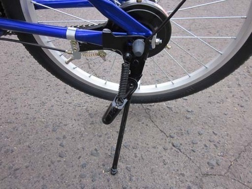南12条店 【美品】20インチ 折り畳み自転車 ライト付き ブルー