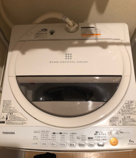 東芝 6kg 全自動洗濯機 縦型 AW-60GL 2013年製　動作確認
