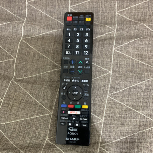 液晶テレビ　TV 32インチ　シャープ　2016年製　ネットフリックスボタン有