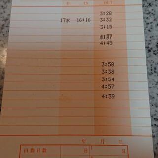 タイムレコーダー&タイムカード１箱☆タイムボーイ６の画像