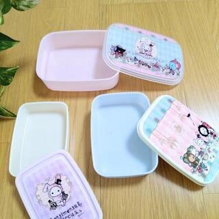 かわいい　お弁当箱　保存容器　3個セットでの画像