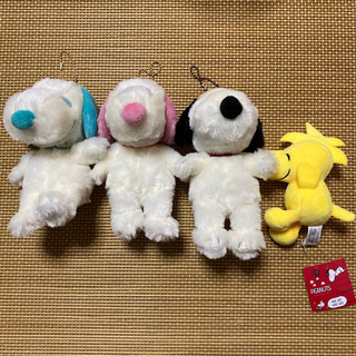 【新品】スヌーピー ミニぬいぐるみ4点セット