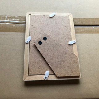 木製 デジタルフレーム 緑 青 セット　L ハガキ　サイズの画像