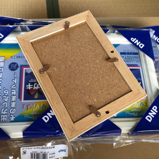 フォトフレーム 白 ホワイト 木製 ハガキの画像