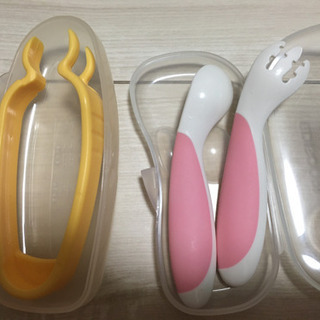 フォーク&スプーンセット　麺カッター　ケース付　おまけ付の画像