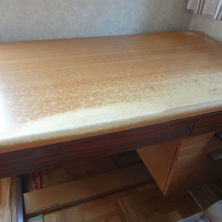 学習机　勉強机　キャビネット３段　鍵付き