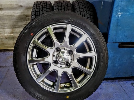 【成約済み】軽自動車/冬用 2018年【~90％富山】希少ワイド太サイズ5Jアルミ Nボックス N-BOX ホンダN タント ムーヴ 