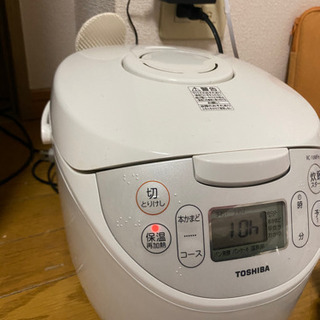 (急)東芝 マイコンジャー炊飯器（5.5合炊き）　ホワイトTOS...