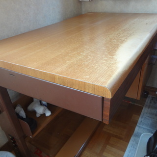 学習机　勉強机　キャビネット３段　鍵付きの画像