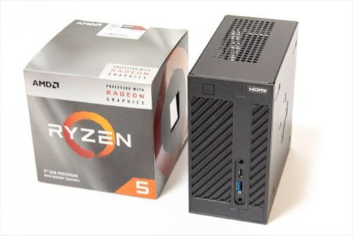 【新品組立完成品】DeskMini A300 Win10/64bit Ryzen 5 3400G 16GBメモリ