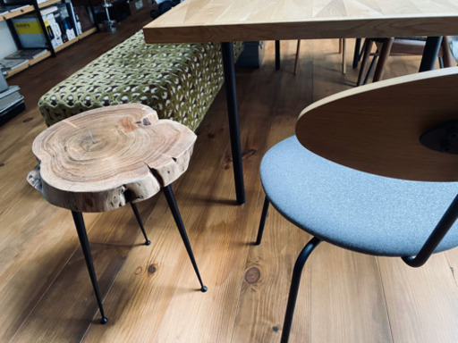 ACTUS 無垢 極厚チェア スツール 椅子 古材 木材 アイアン アクタス