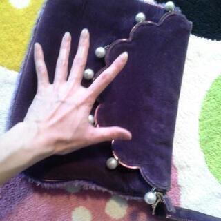 ハンドバッグ（パープルの画像