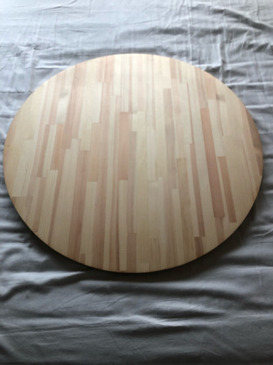 天然木 天板 直径750mm
