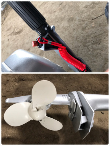エンジン　 船外機 2馬力 2スト エンジン 水冷式 安全装置付 免許不要 トランサムS 色選択 白 黒 釣り マリンレジャー 船 ボート バーハンドルタイプ