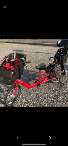 美品 20インチ ３人乗り 幼児二人乗り自転車 with rin