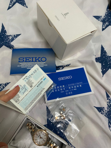 お値下SEIKO箱全て付定価63,800円数ヶ月使用のみ