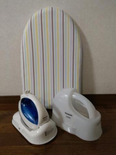 ◆再値下げしました！◆Panasonic　コードレススチームアイロンとアイロン台