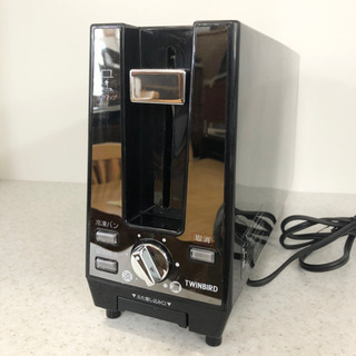 【超美品‼️】鏡面ブラック♪ ツインバード 2017年製 ポップアップトースター お洒落♪の画像